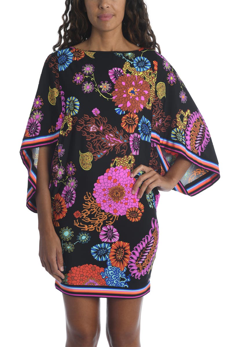 Trina Turk Mandalay Electric Reef Cover-Up Tunic, Main, color, 