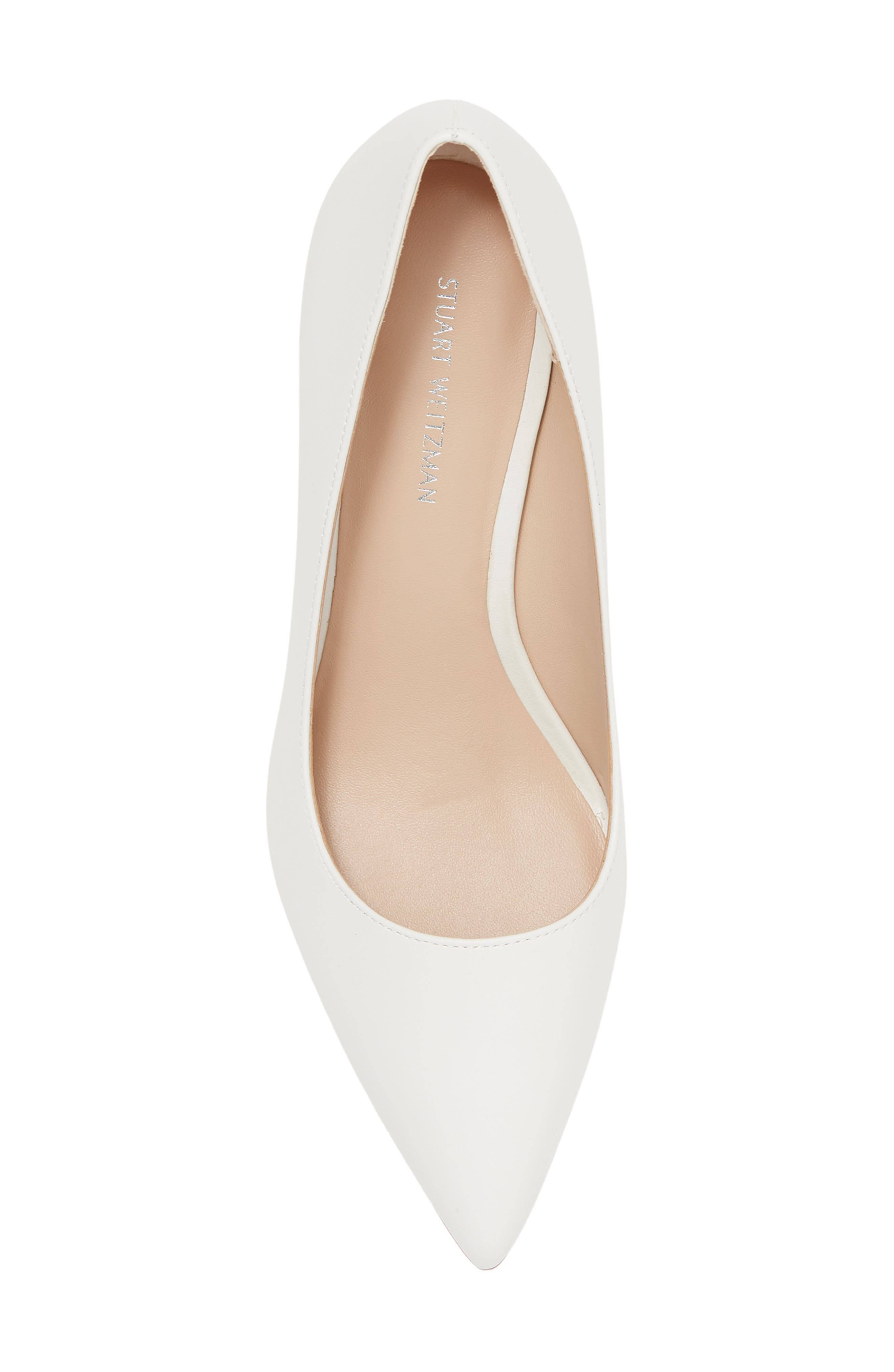 Leigh 75 Pointed Toe Pump, Alternate, color, WHITE.