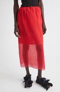 Cecilie Bahnsen Donna Windflower Embroidered Organza Midi Skirt
