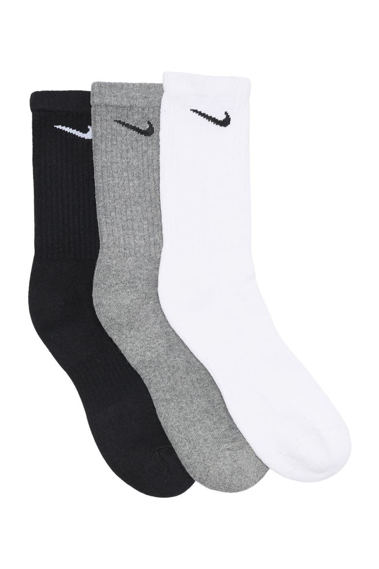 Everyday Cushioned Training Crew Socks - Pack of 3, Main, color, MULTI-COLOR
