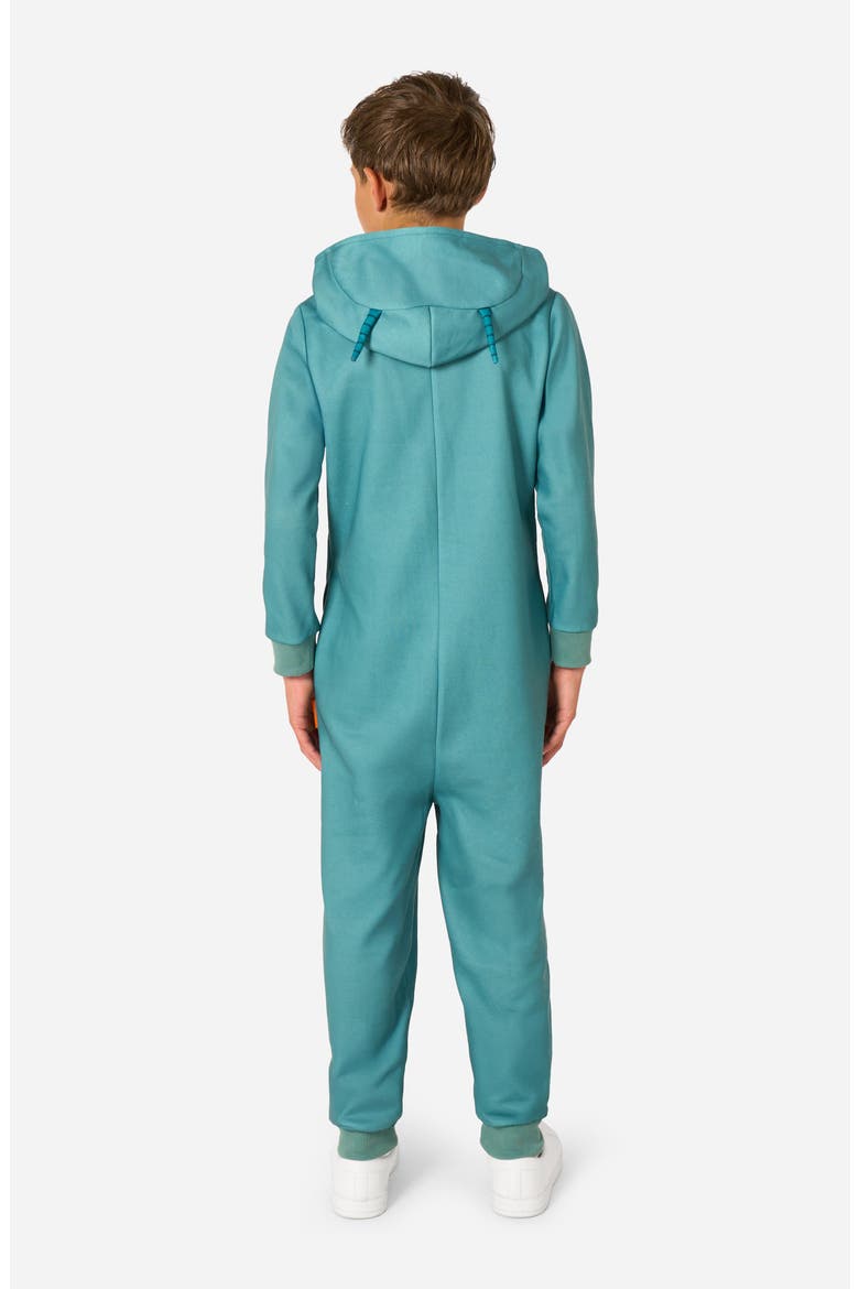 Kids' SpongeBob® Plankton One-Piece Hooded Jumpsuit, Alternate, color, PLANKTON