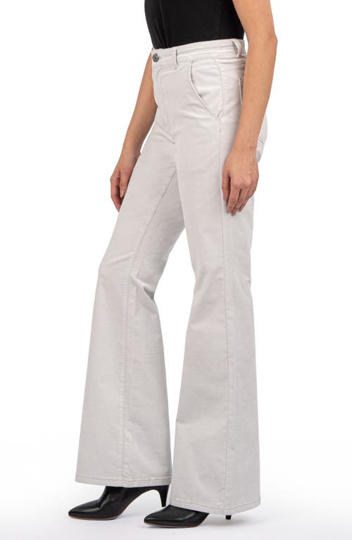 Kut From The Kloth Ana High Waist Flare Pants In Silver