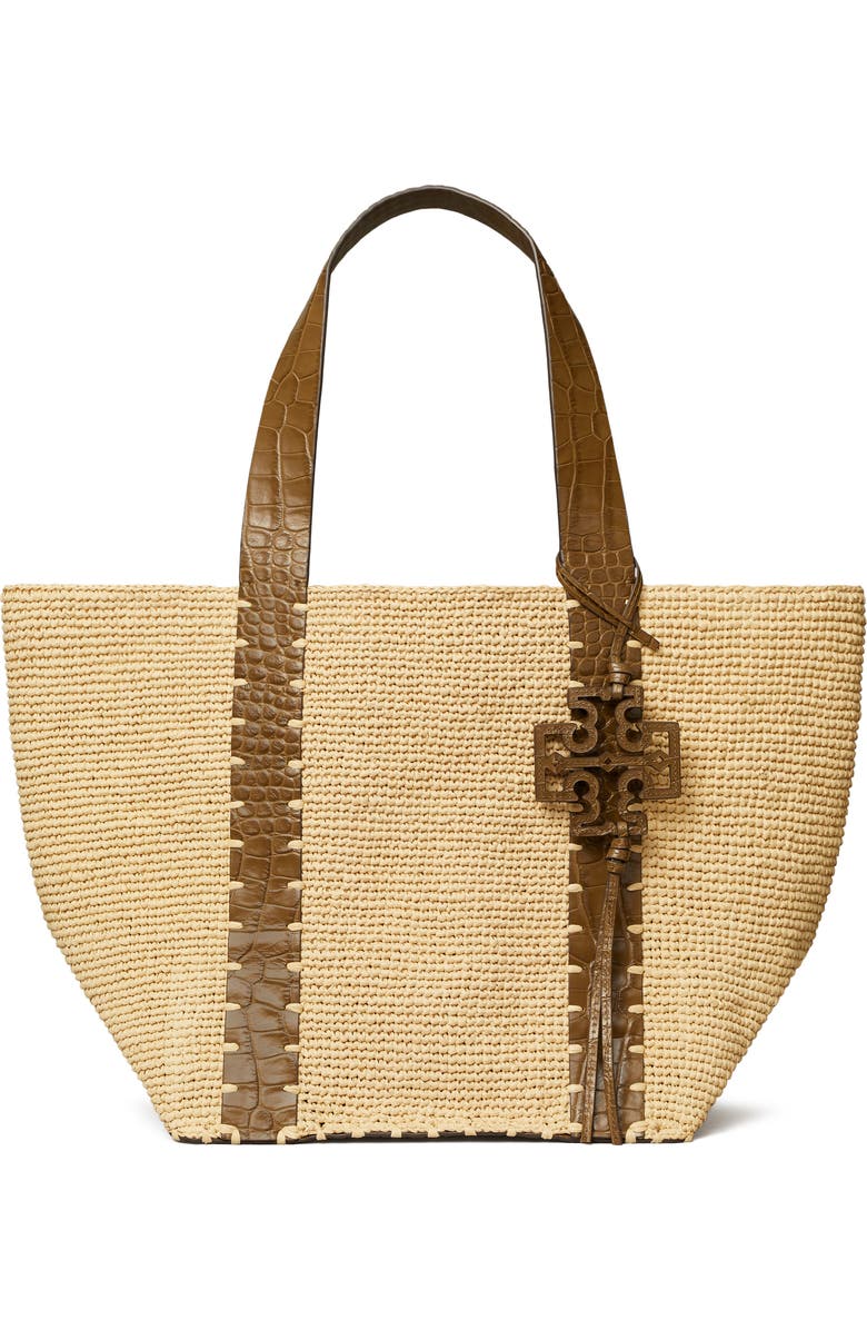 Tory Burch Straw Tote, Main, color,