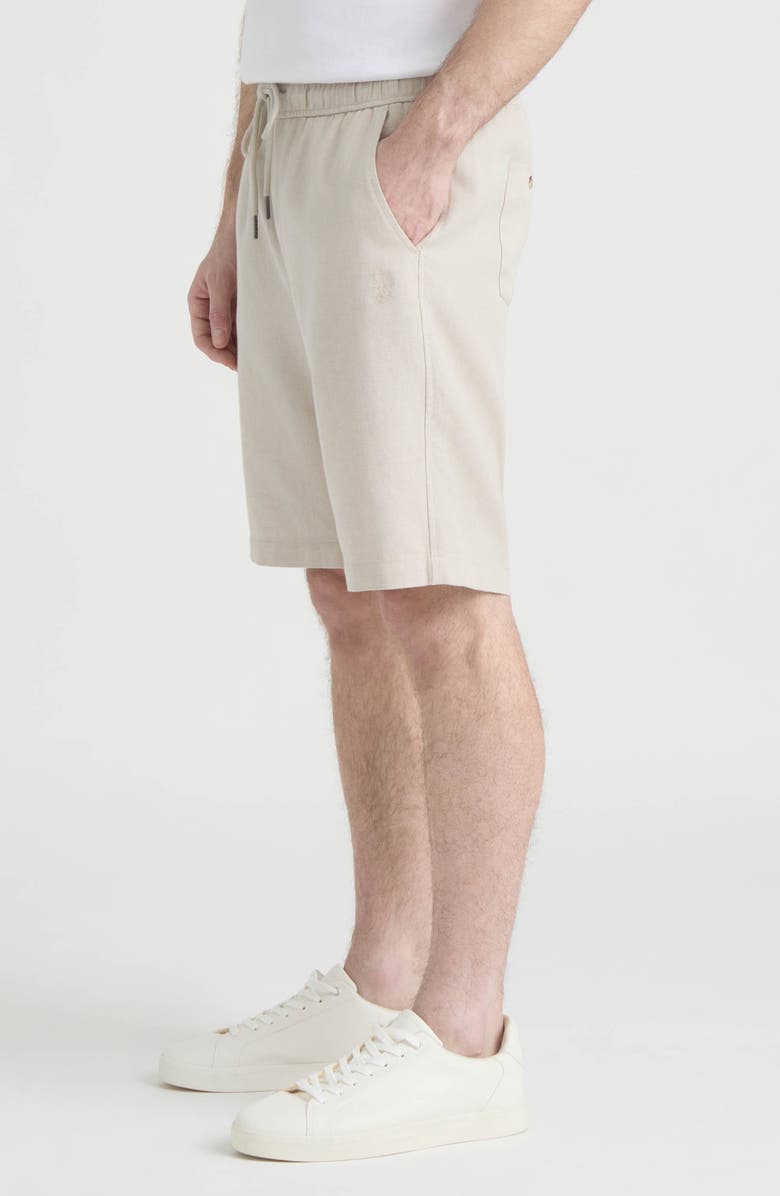 Hunter Compton Cotton & Linen Blend Shorts, Alternate, color, Wheat