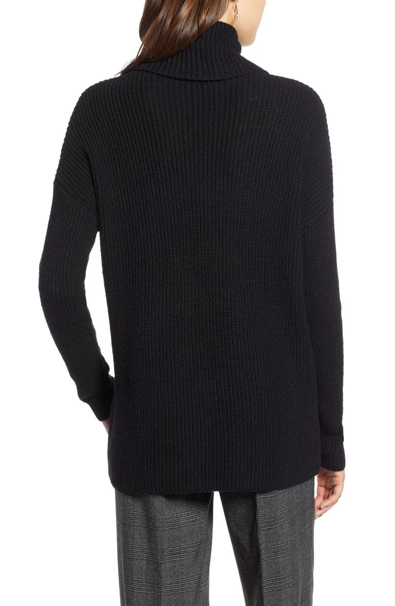 Halogen<sup>®</sup> Oversized Turtleneck Tunic Sweater, Alternate, color,