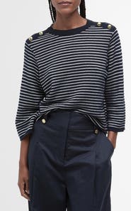 Barbour Macy Stripe Cotton Sweater