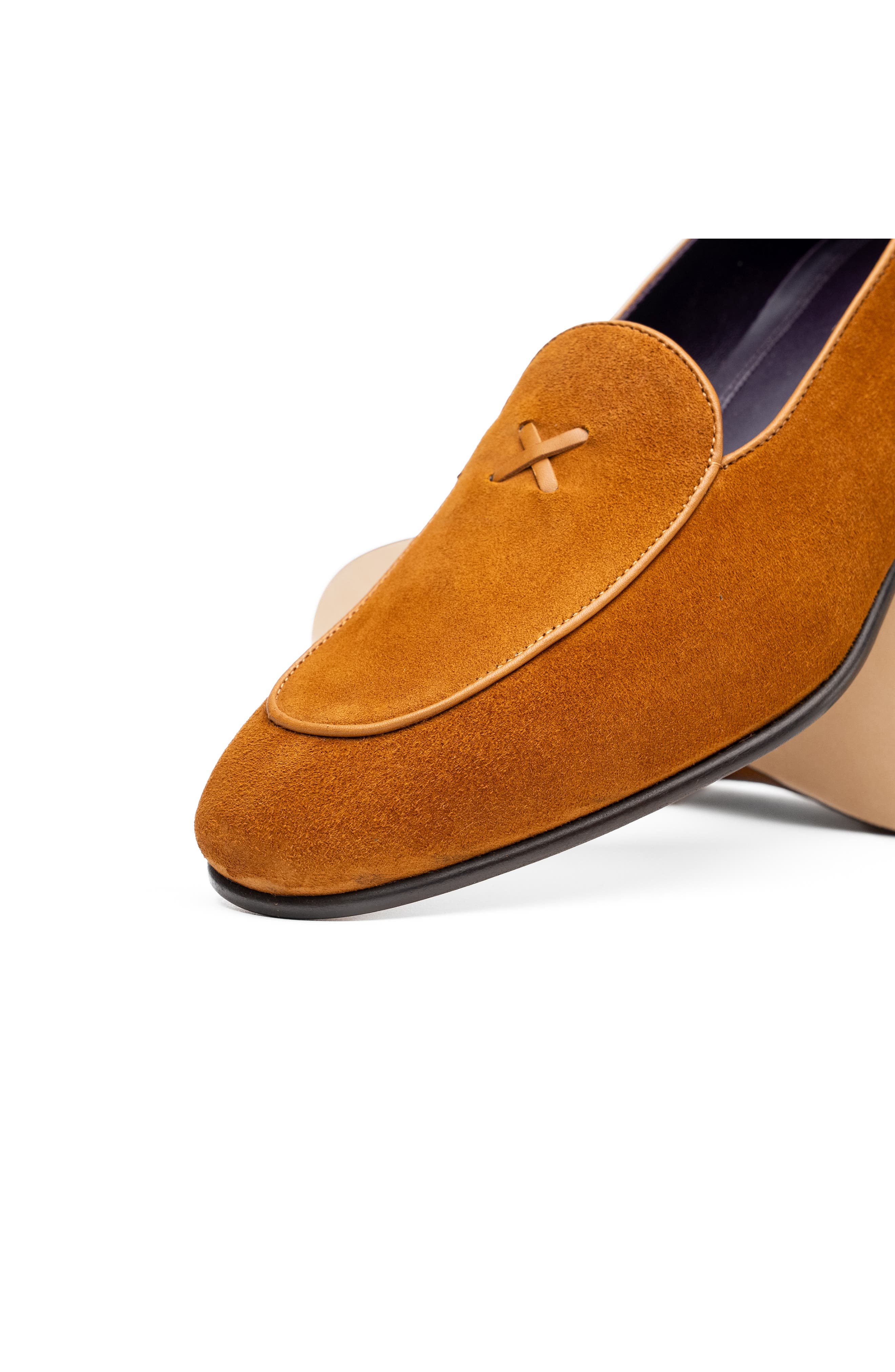 Italian 'X' Loafer, Alternate, color, COGNAC
