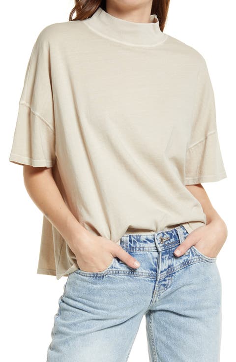 We the Free Fearless Mock Neck Top