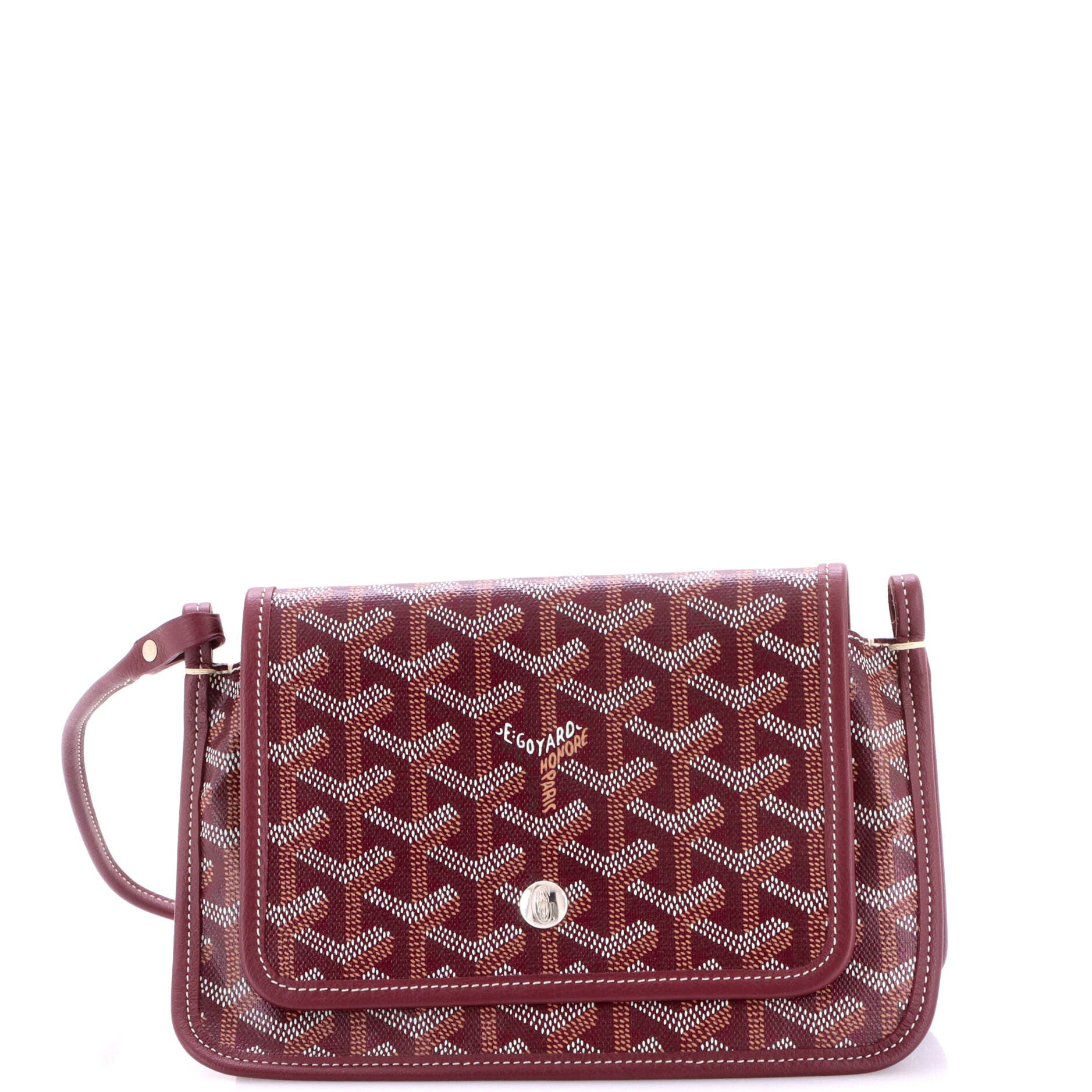 Plumet Clutch Wallet Coated Canvas, Main, color, Burgundy