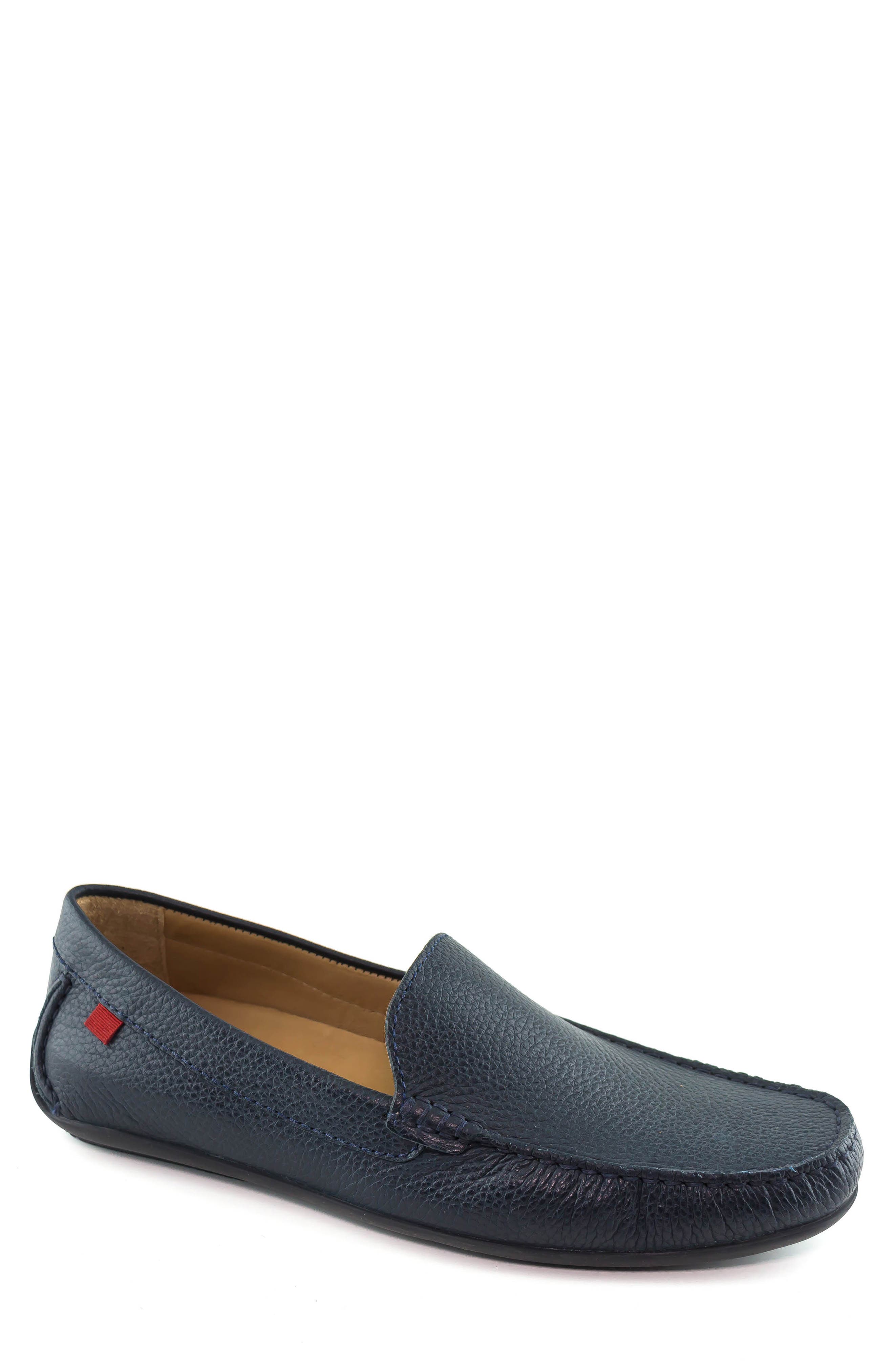 'Broadway' Driving Shoe, Main, color, NAVY GRAINY