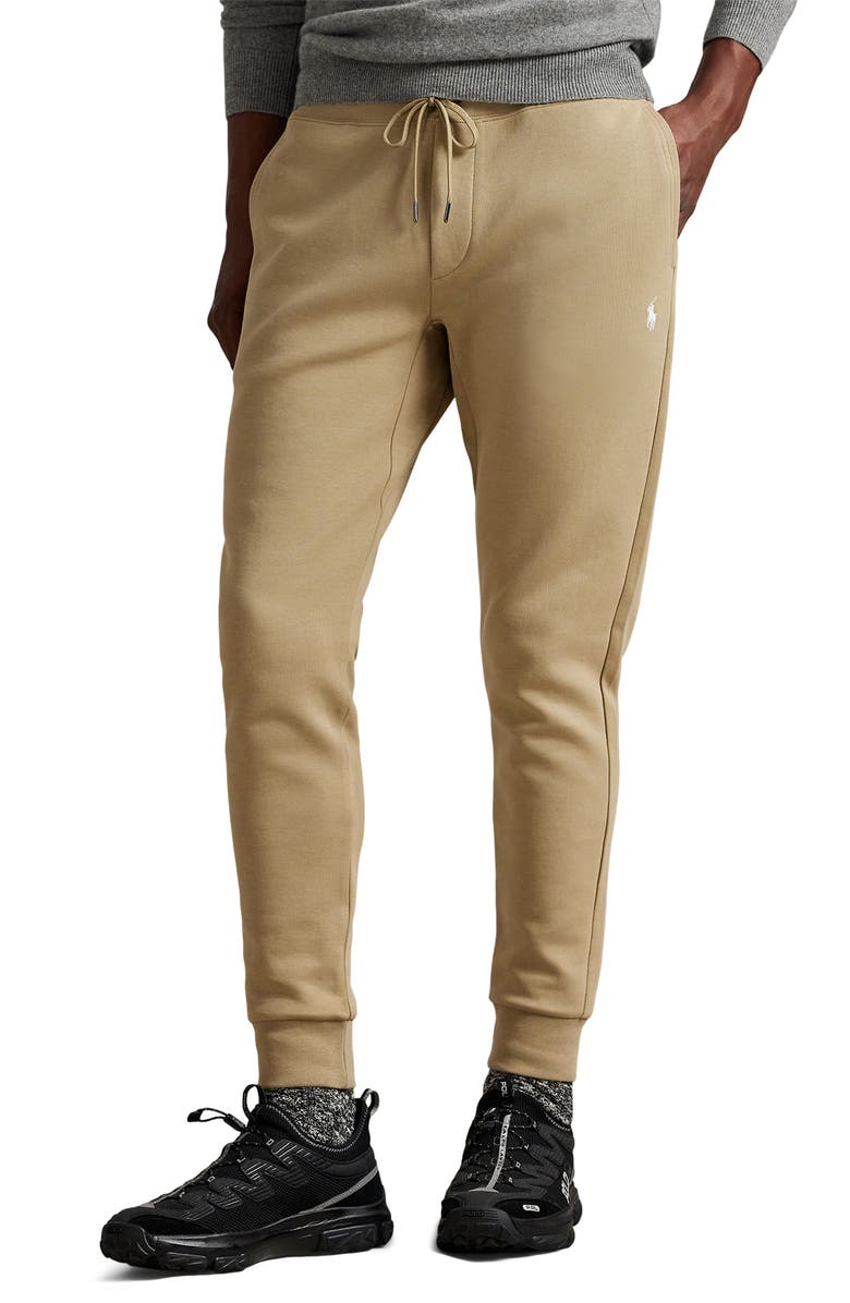 Polo Ralph Lauren Double Knit Joggers, Main, color, Surrey Tan