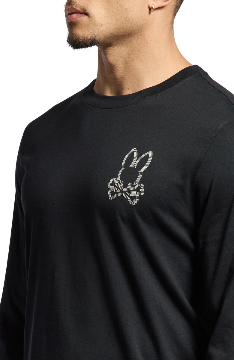 Psycho Bunny Monarch Long Sleeve Graphic T-Shirt, Alternate, color,