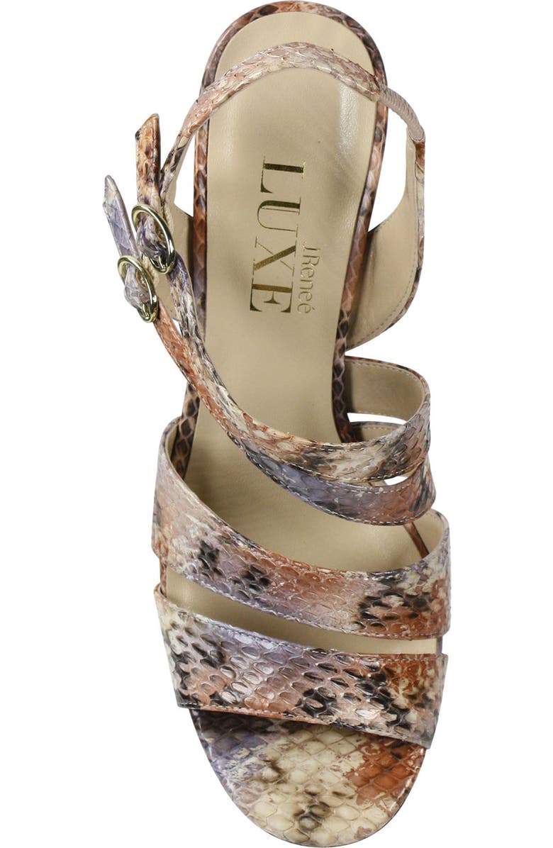 J. Reneé Carro Snake Embossed Strappy Sandal, Alternate, color,