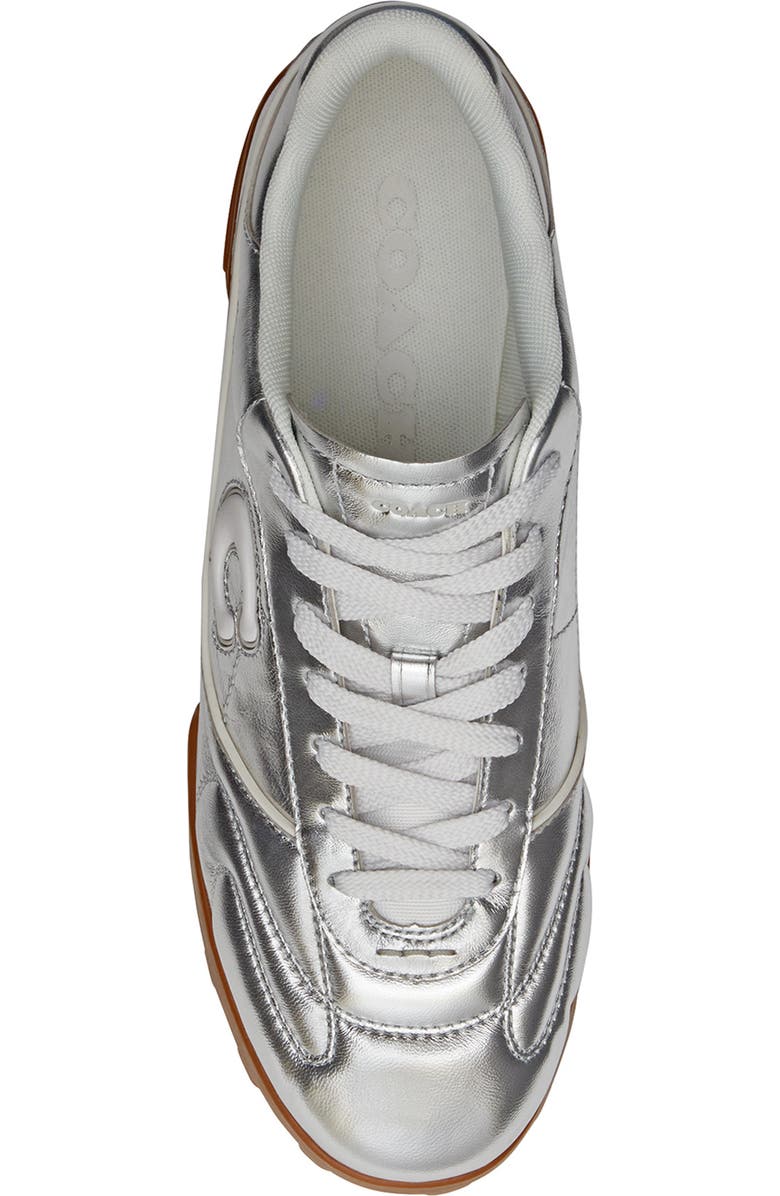 COACH Match Sneaker, Alternate, color, Silver