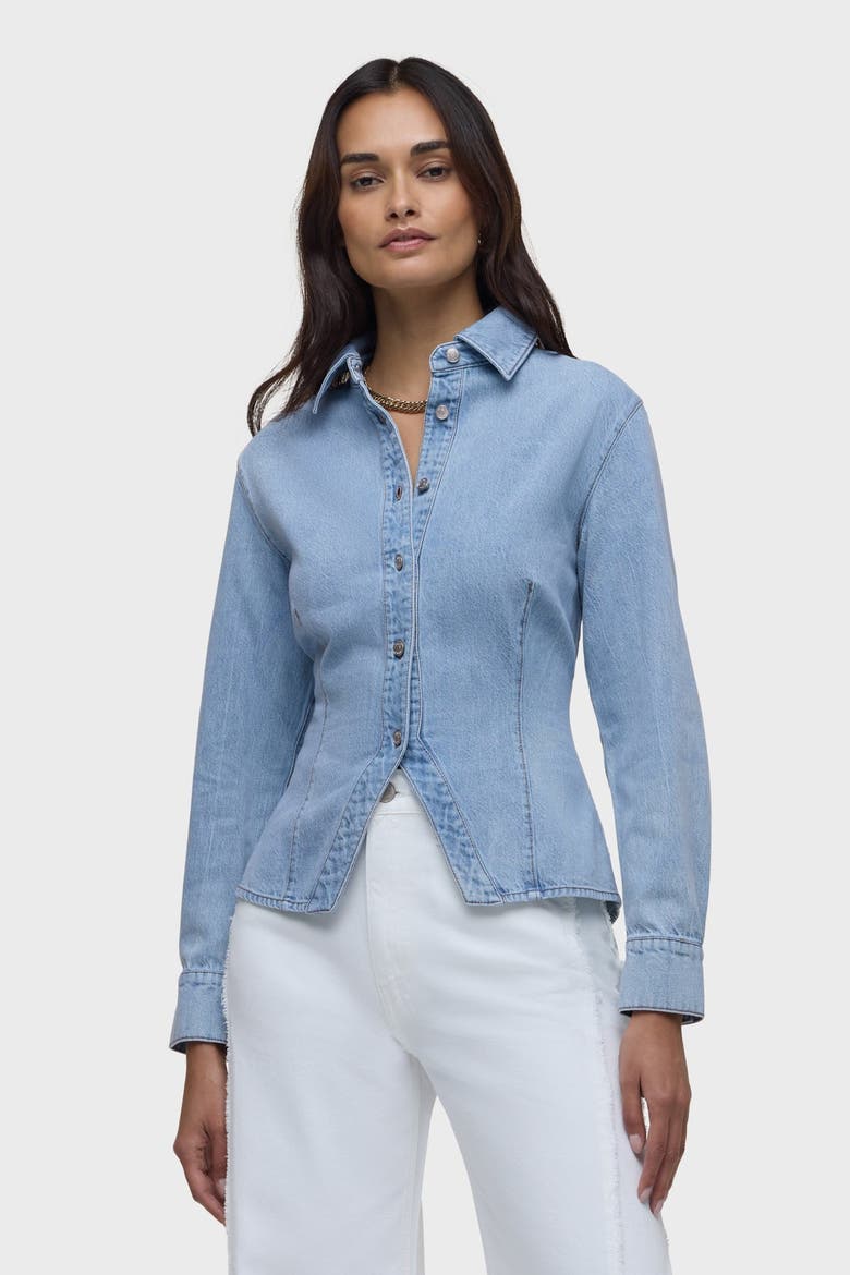 Button-Up Long Sleeve, Main, color, POOLS