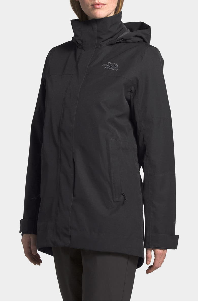 The North Face Westoak City Waterproof & Windproof Coat, Alternate, color, 