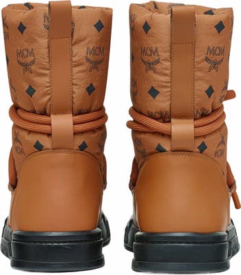 Skyward Ankle Boots in Padded Monogram Nylon