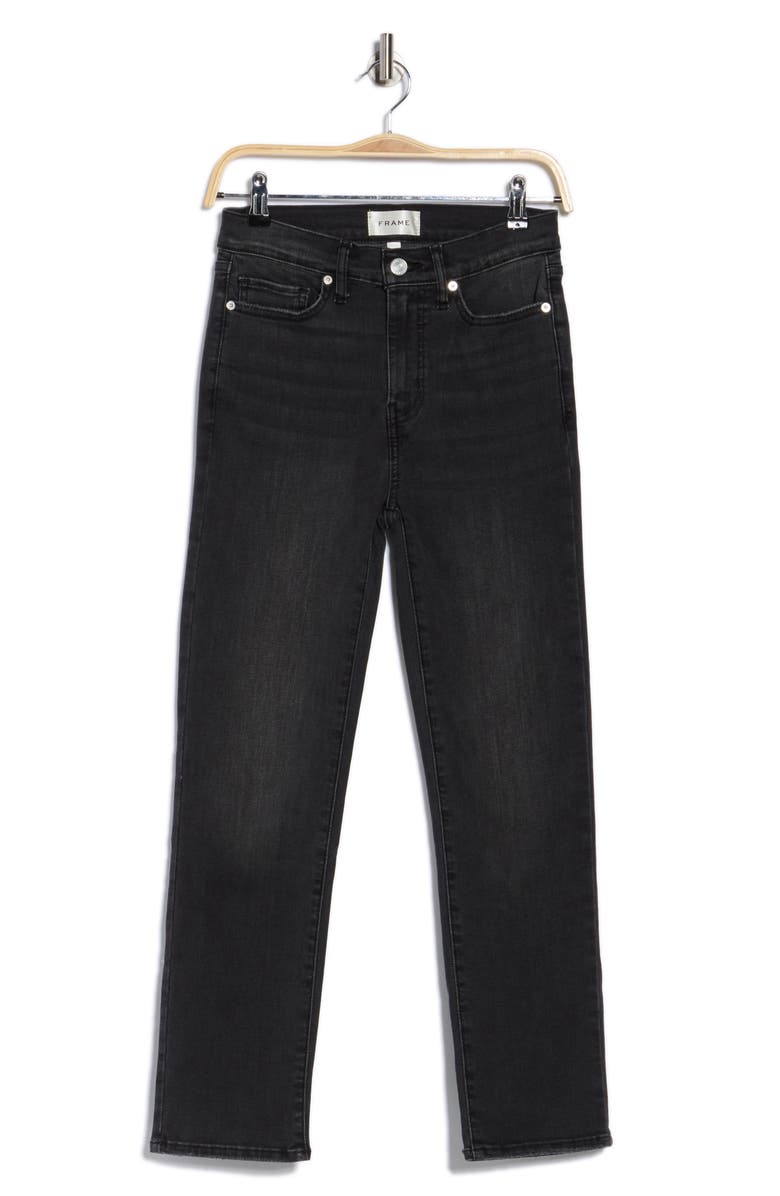 FRAME Le High Straight Leg Jeans, Alternate, color, Broken