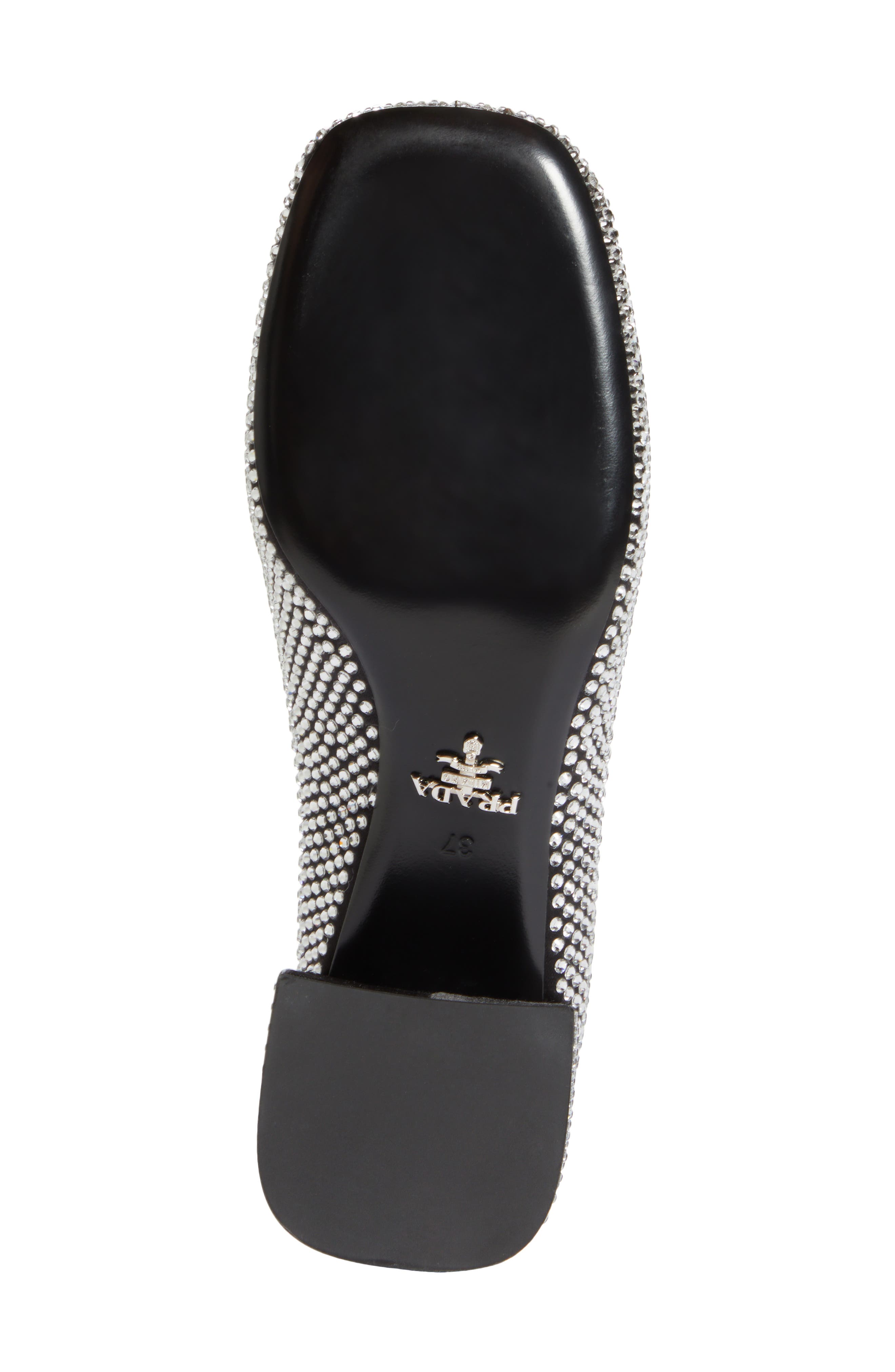 Prada Crystal Loafer, Alternate, color, 