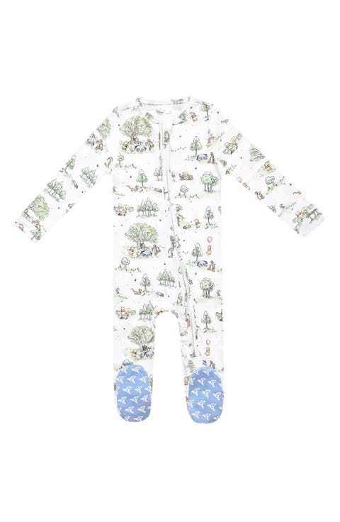 Hundred Acre Woods Zip Footie (Baby)