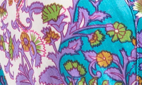 Alicia Bell Cotton & Silk Cover-up Maxi Dress In Purple