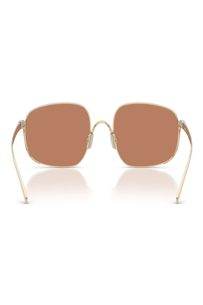 MU A57S 57mm Gradient Square Sunglasses, Alternate, color, PALE GOLD / BROWN