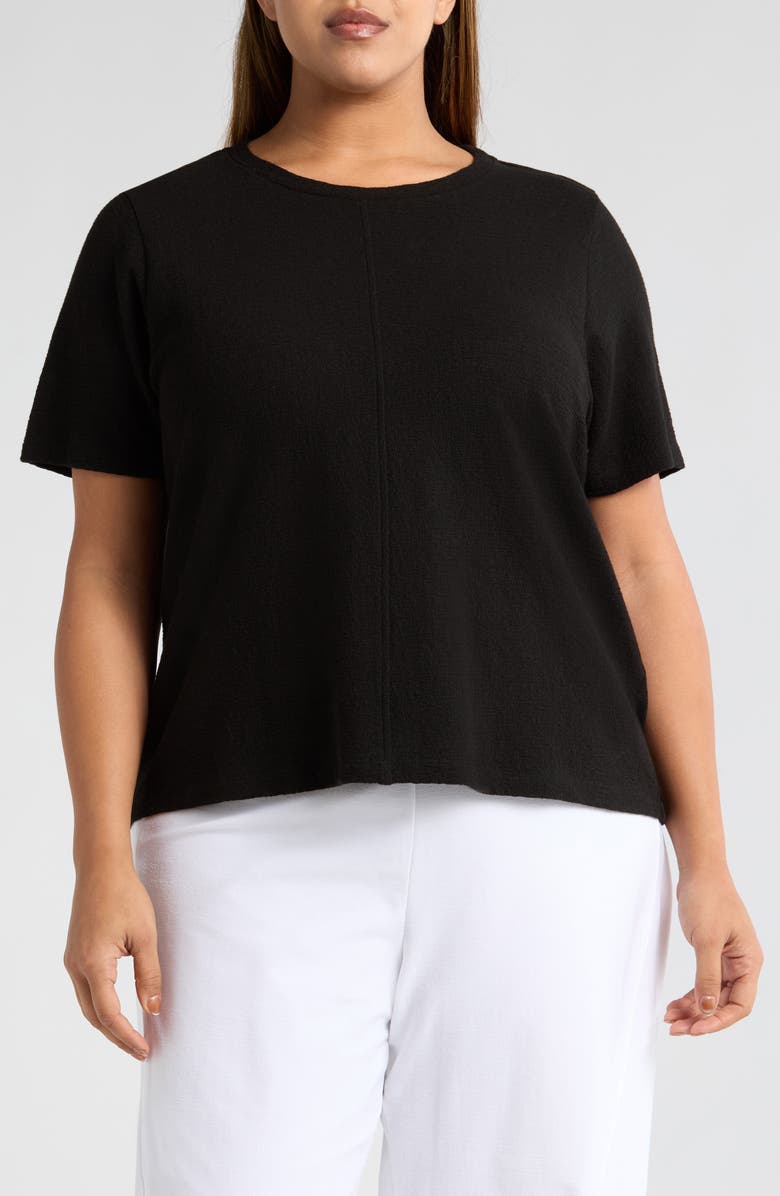 Eileen Fisher Crewneck Organic Cotton T-Shirt, Main, color, 