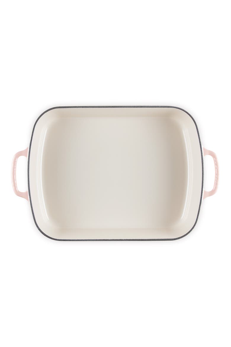 Signature 3 Quart Enameled Cast Iron Roaster, Alternate, color, PECHE