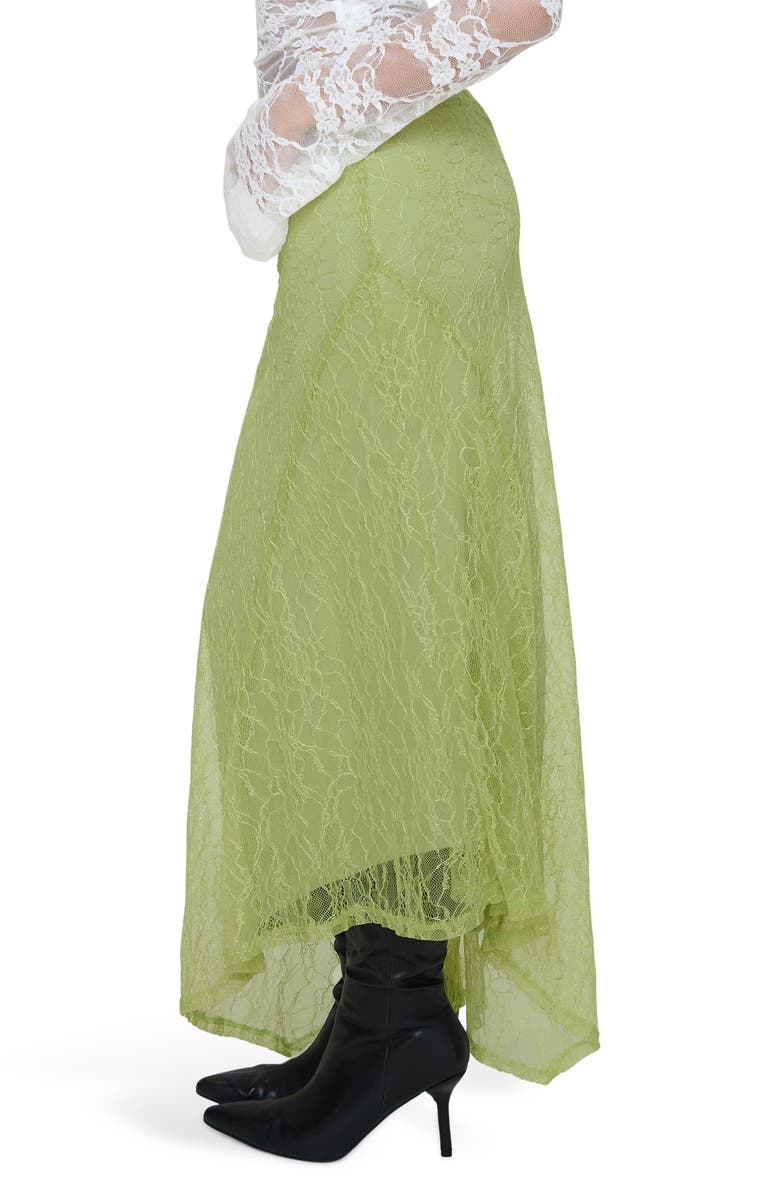 Princess Polly Lace Maxi Skirt, Alternate, color, Green