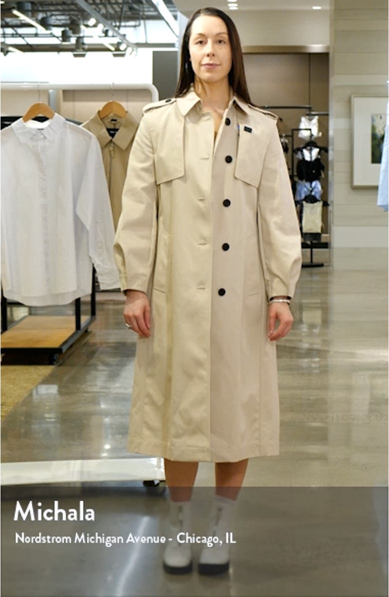 Alia Water Repellent Trench Coat, sales video thumbnail