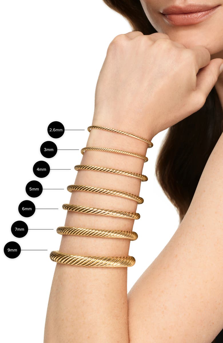 David Yurman Cablespira<sup>®</sup> Flex Bracelet, 6mm, Alternate, color, Pearl