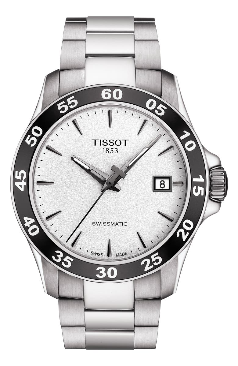 Tissot V8 Swissmatic Bracelet Watch, 42mm, Main, color,