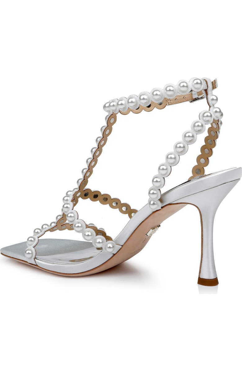 Badgley Mischka Collection Camilia Square Toe Sandal, Alternate, color, Soft White