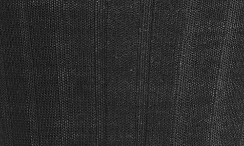 Canali Ribbed Wool Blend Socks In Black