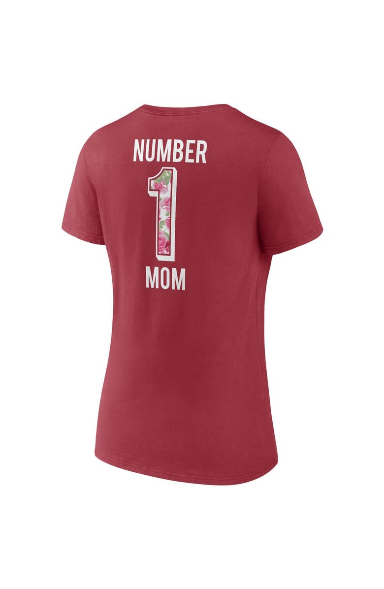 FANATICS Women's Fanatics Branded Cardinal Arizona Cardinals Team Mother's Day V-Neck T-Shirt, Alternate, color, Cardinal