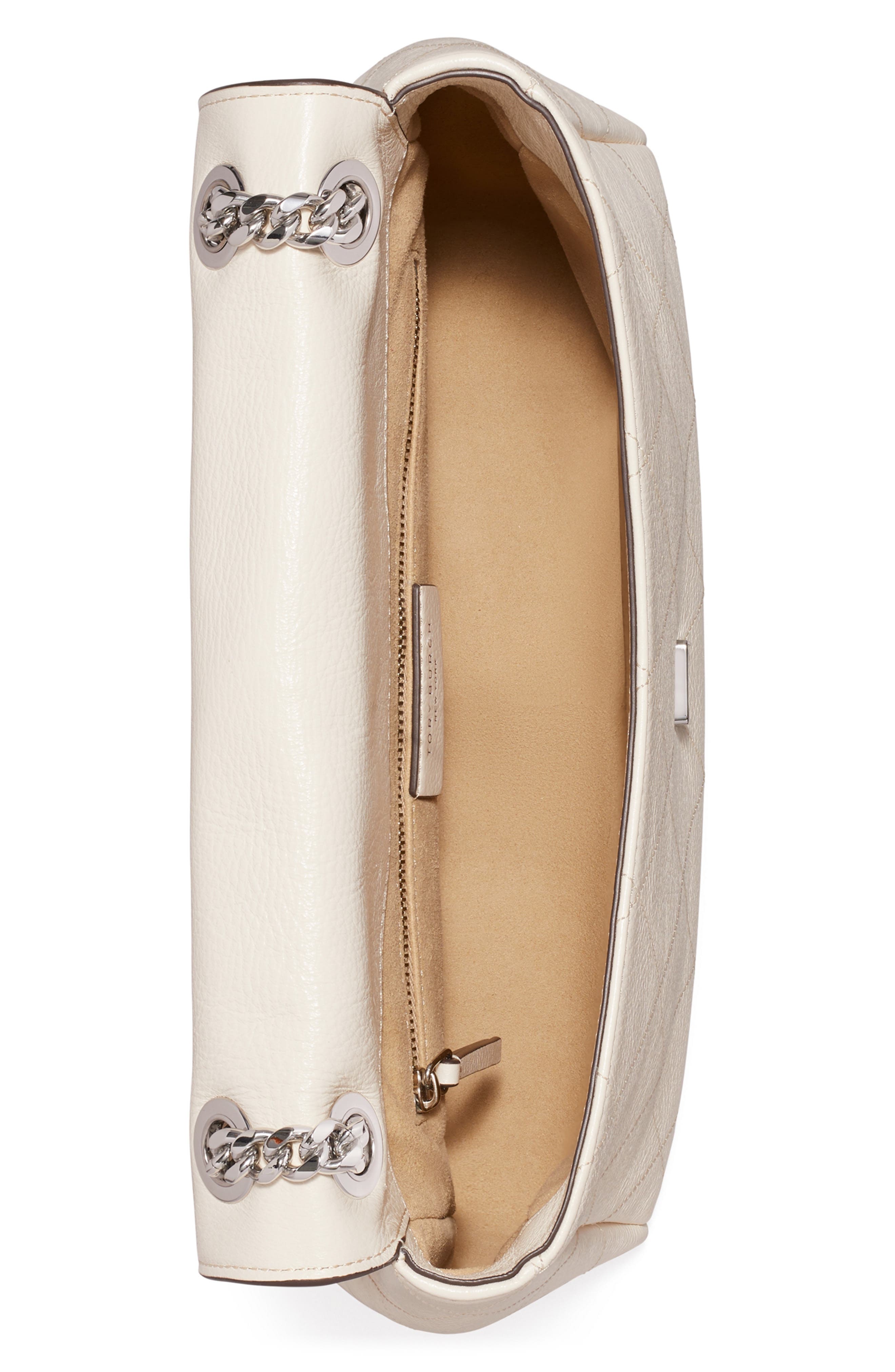Charlie Leather Shoulder Bag, Alternate, color, LIGHT CREAM