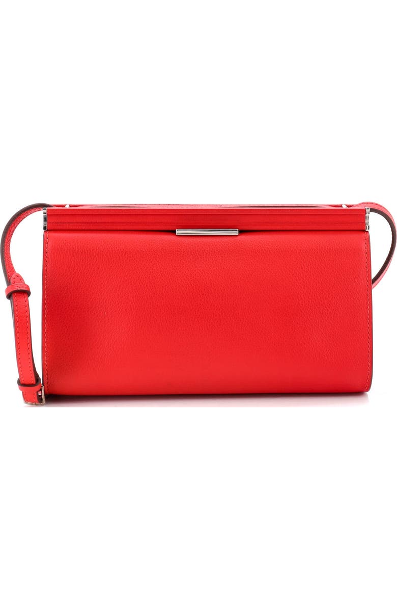 Pre-Owned Hermes Clic-H Shoulder Bag Evercolor 21, Main, color, Rouge De Coeur
