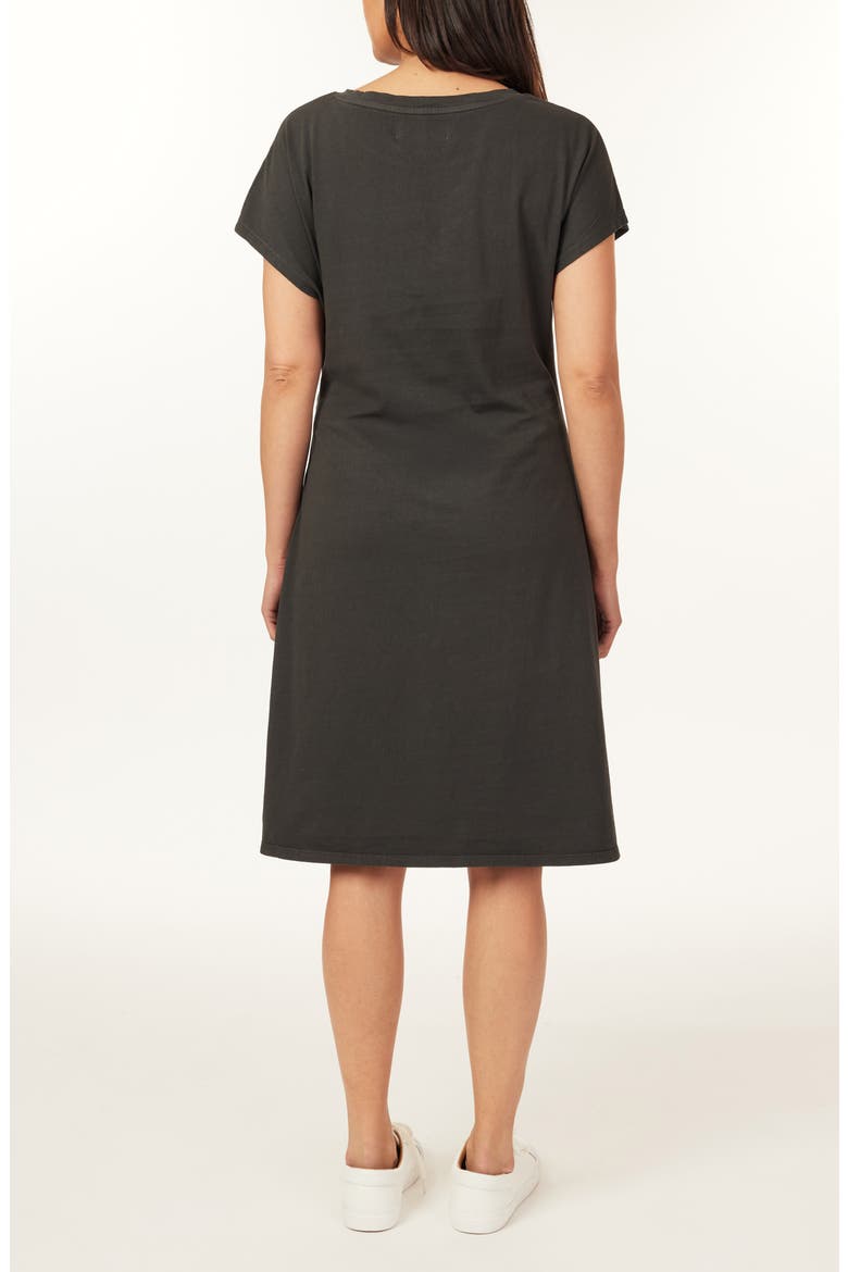 Oakley Side Tie T-Shirt Dress, Alternate, color, BLACK SAND