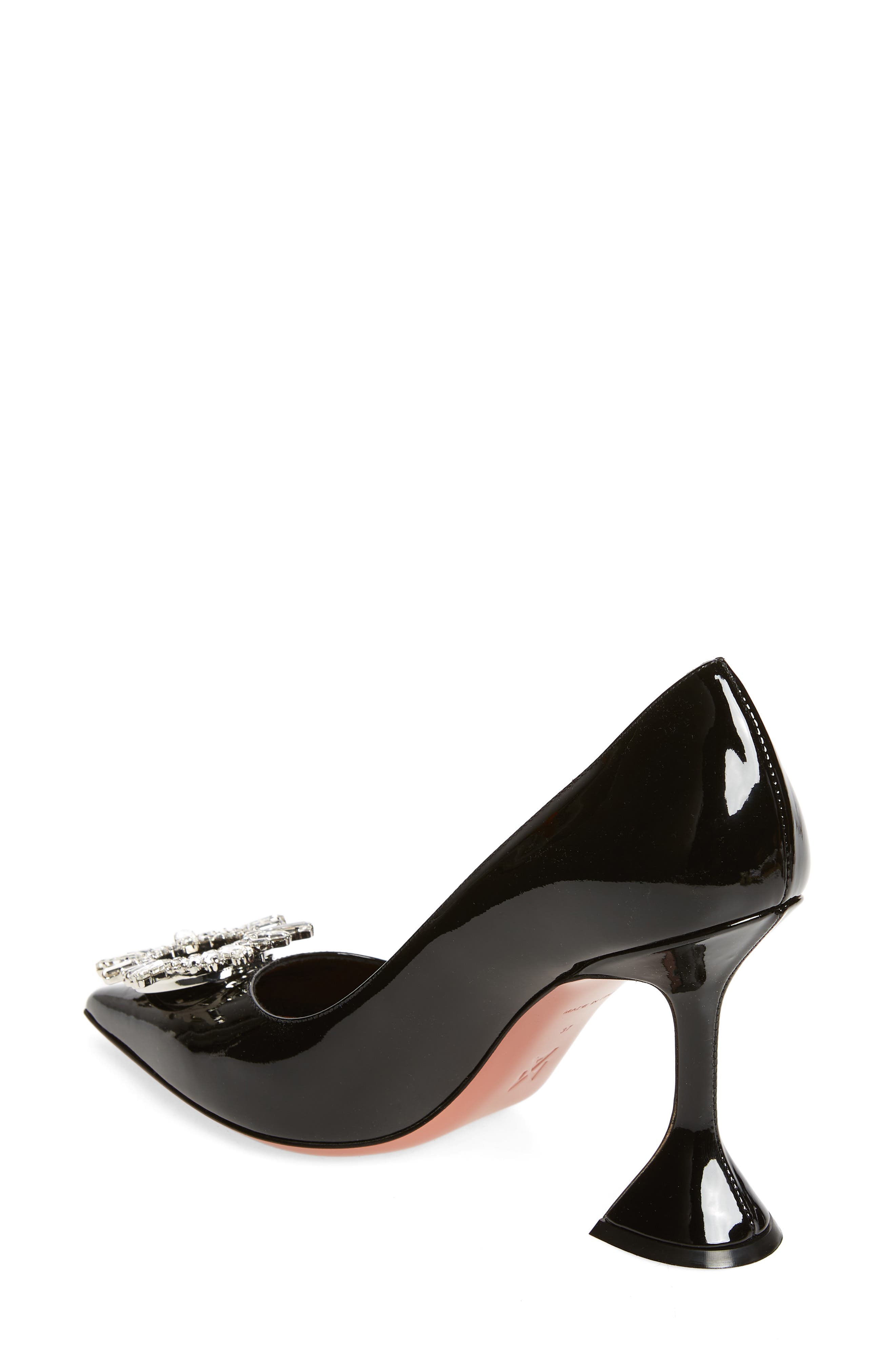 Amina Muaddi Begum Brooch Pointed Toe Pump, Alternate, color, 