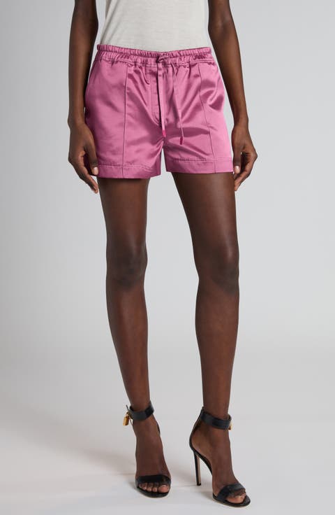 Shiny Satin Pajama Shorts