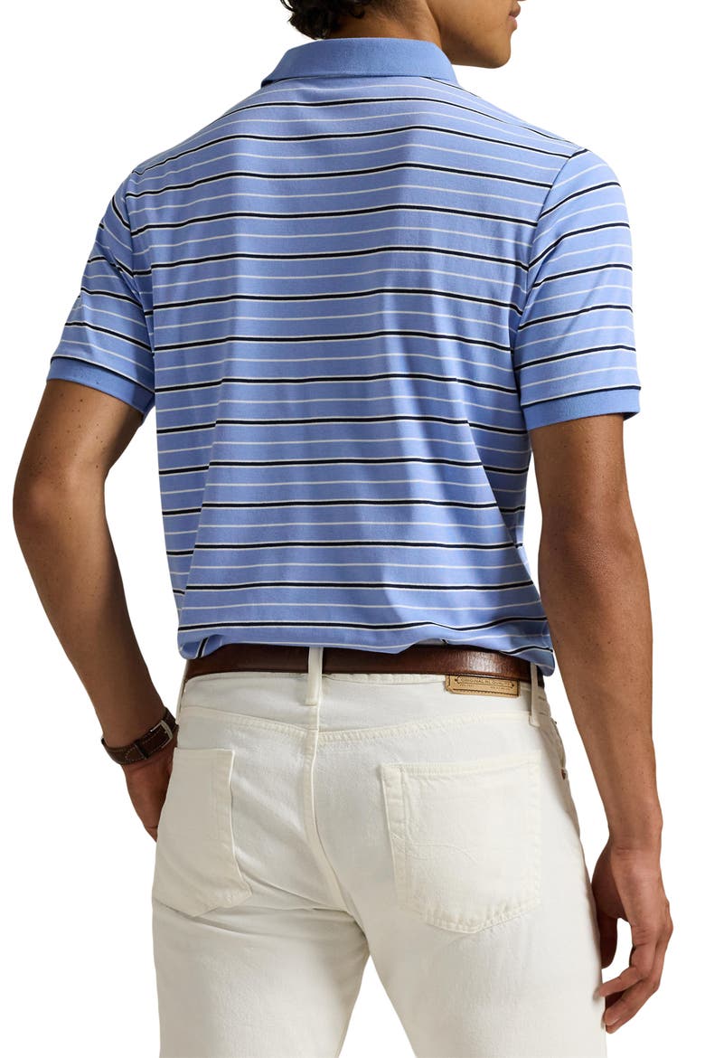 Classic Fit Stripe Cotton Polo, Alternate, color, FALL BLUE MULTI