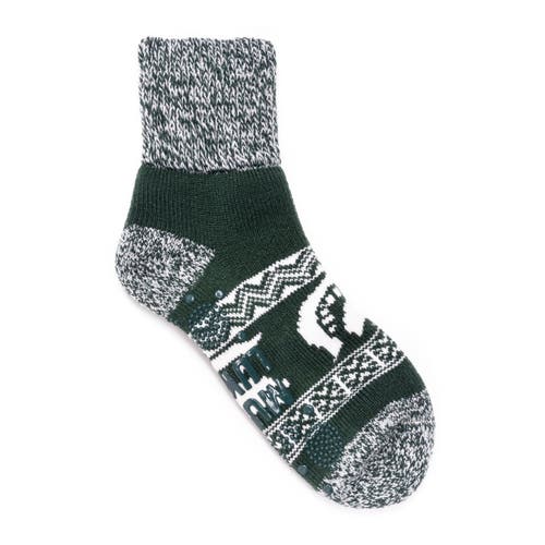 Muk Luks Gameday Unixex Short Heat Retainer Socks In Black