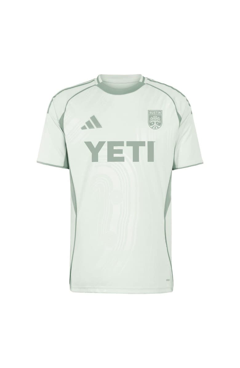 adidas Men's adidas Light Green Austin FC 2025 One Planet Pre-Match Top, Alternate, color, Light Green