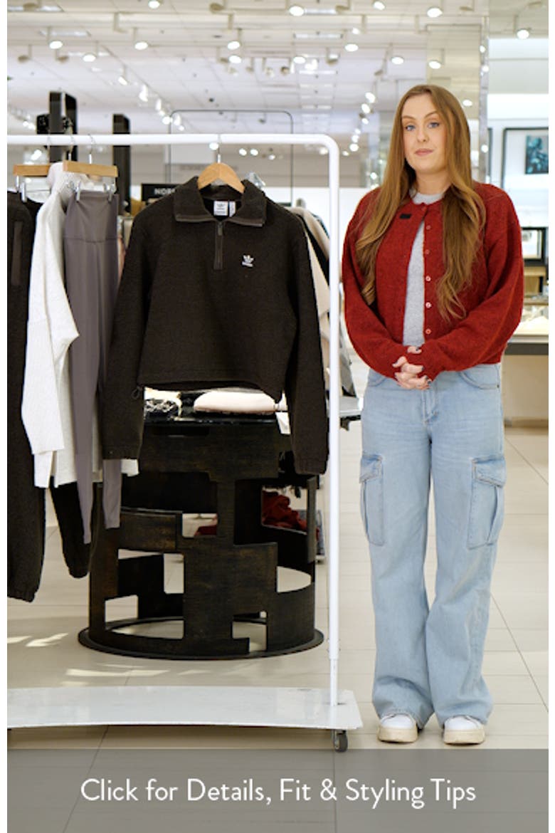Half Zip Recycled Polyester Teddy Fleece Sweatshirt video