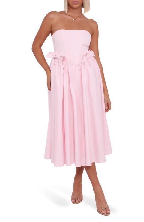 Seren Strapless Midi Dress