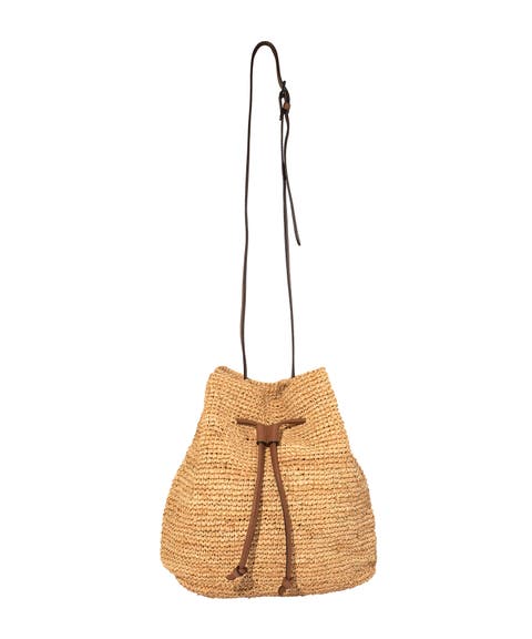 Raffia Bucket Bag
