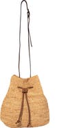 Faherty Raffia Bucket Bag