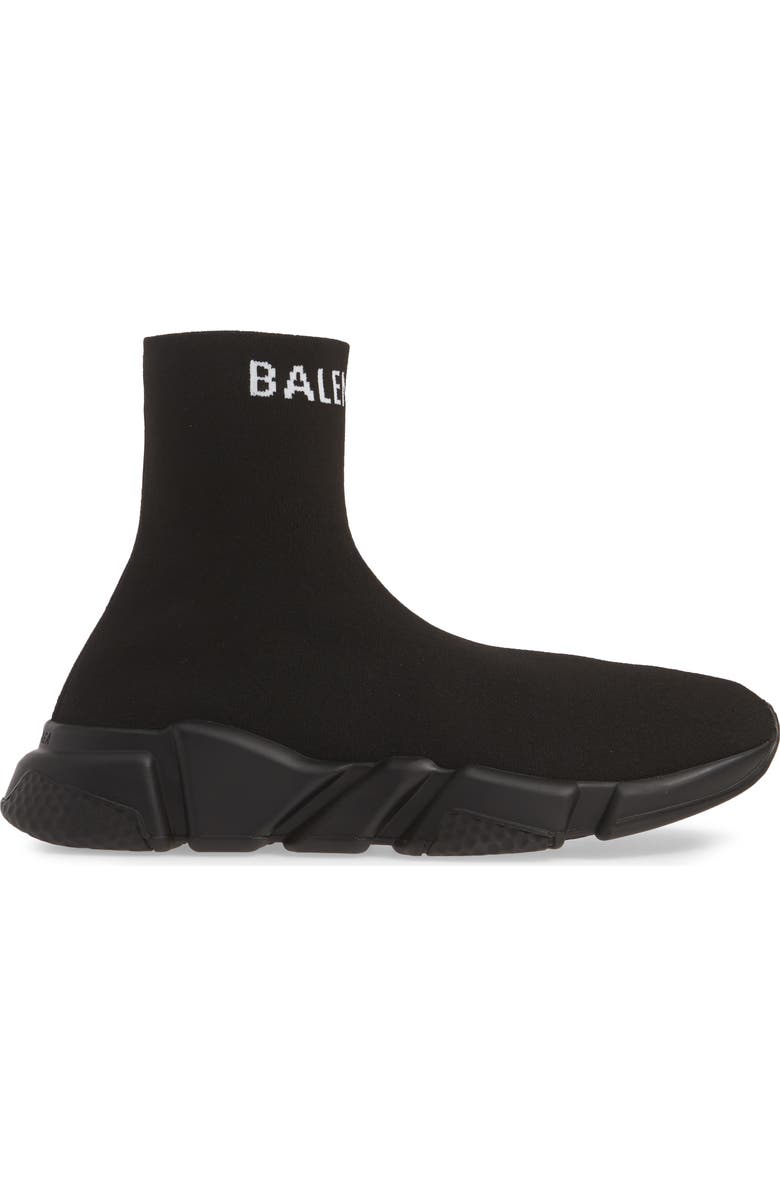 Balenciaga Hi Speed Logo Sock Sneaker, Alternate, color,