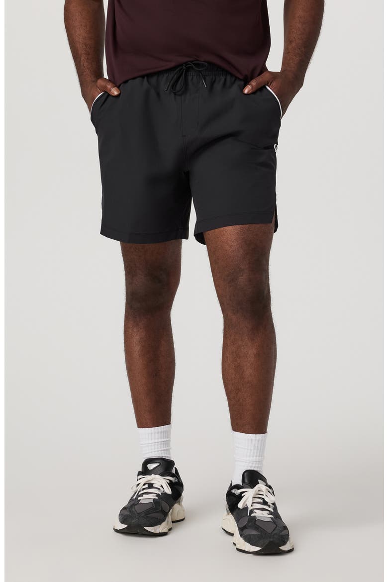 Crosscourt Shorts, Main, color, BLACK