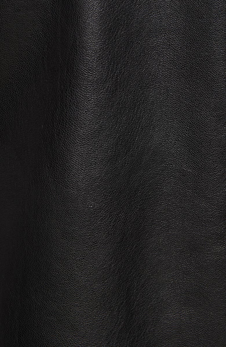 BLANKNYC Onto the Next Faux Leather Drape Front Jacket, Alternate, color, 